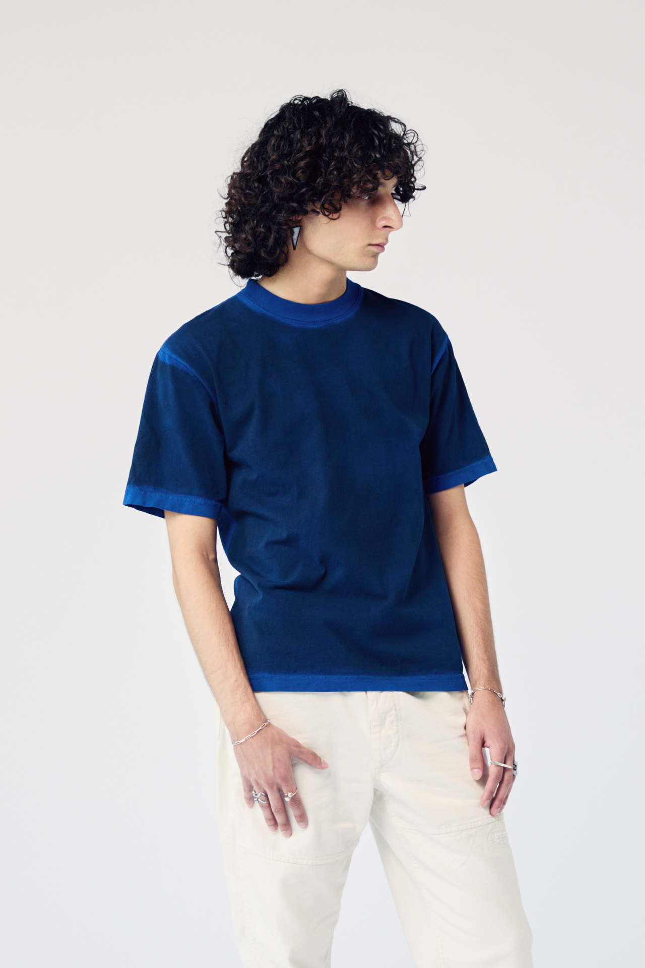 Unisex Limewash Tee - Cool Cobalt