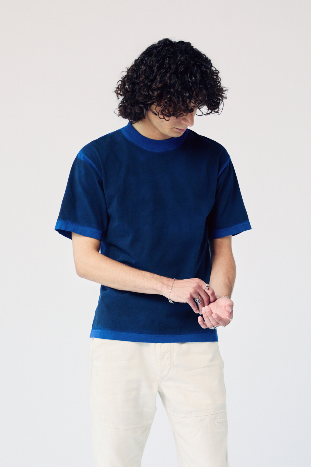 Unisex Limewash Tee - Cool Cobalt