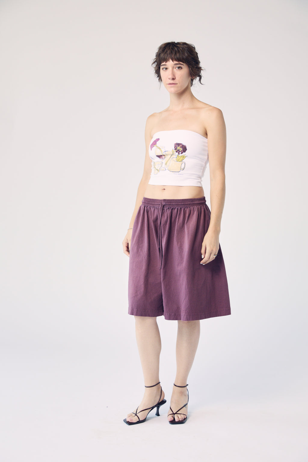 Still Life Tube Top - Hand-Painted Watercolor