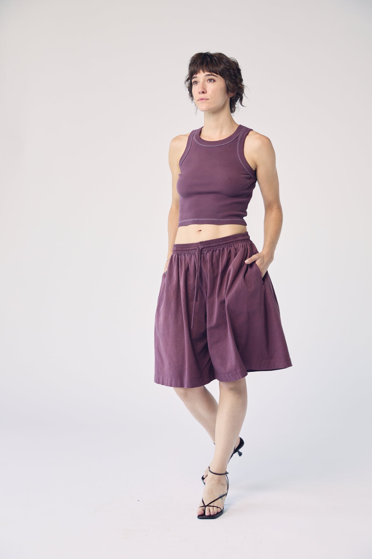 Garment-Dyed Tank - Aubergine