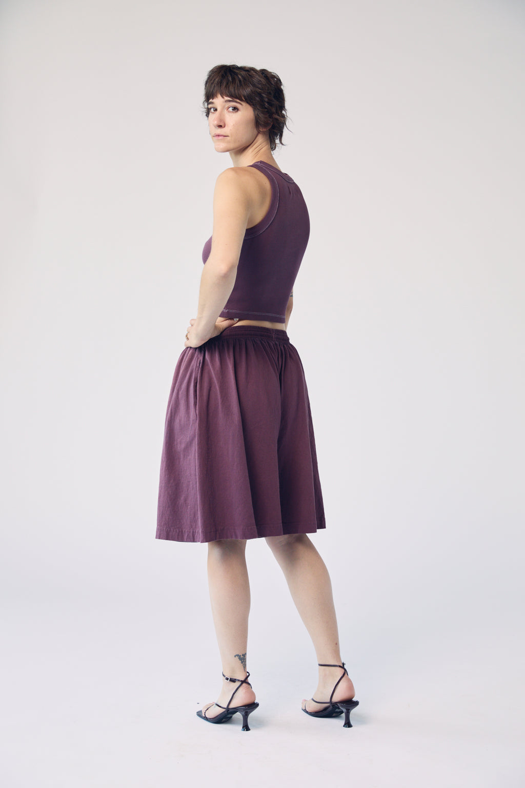 Garment-Dyed Tank - Aubergine