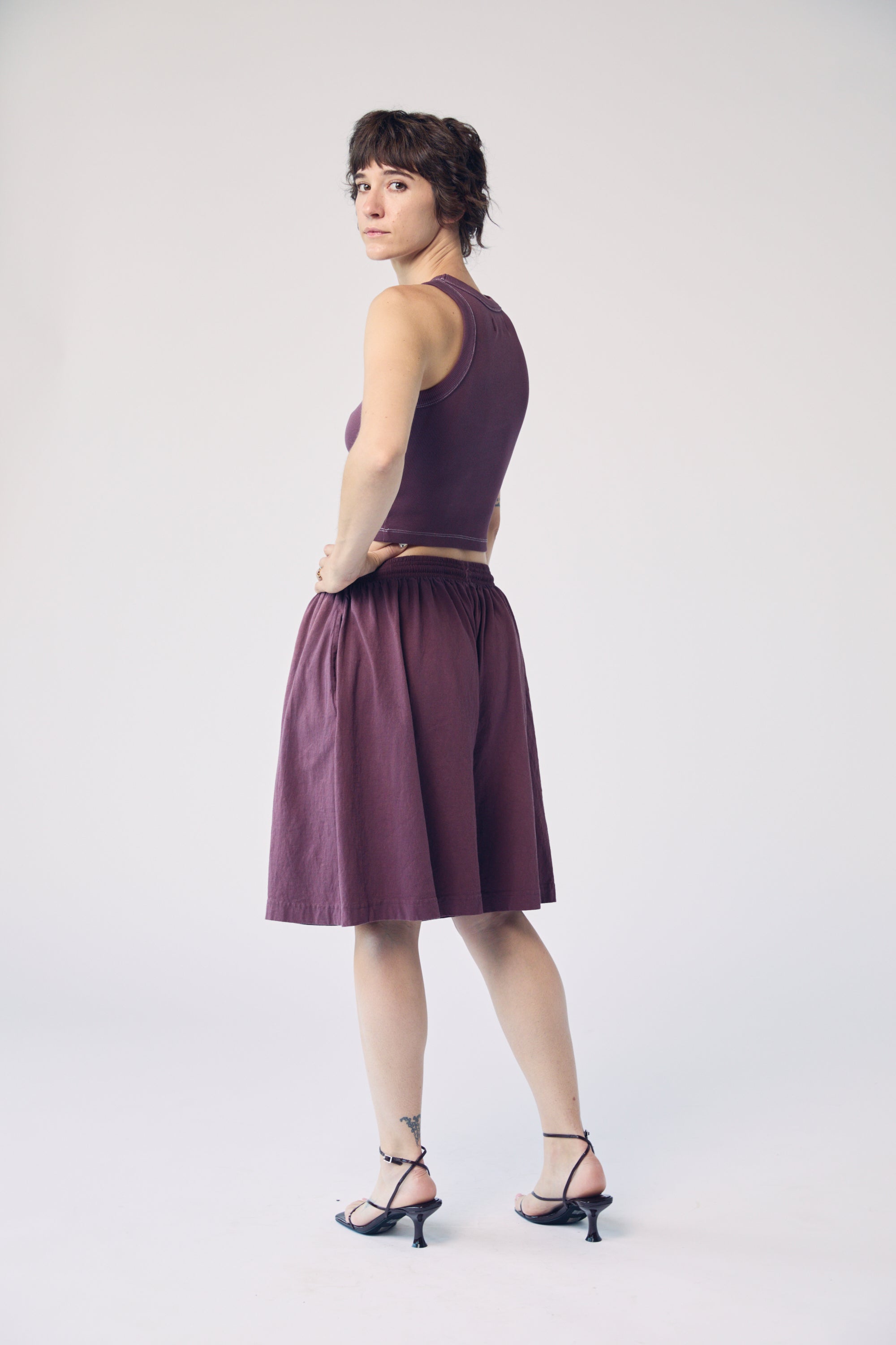 Garment-Dyed Tank - Aubergine