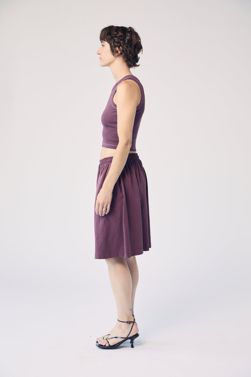 Garment-Dyed Tank - Aubergine