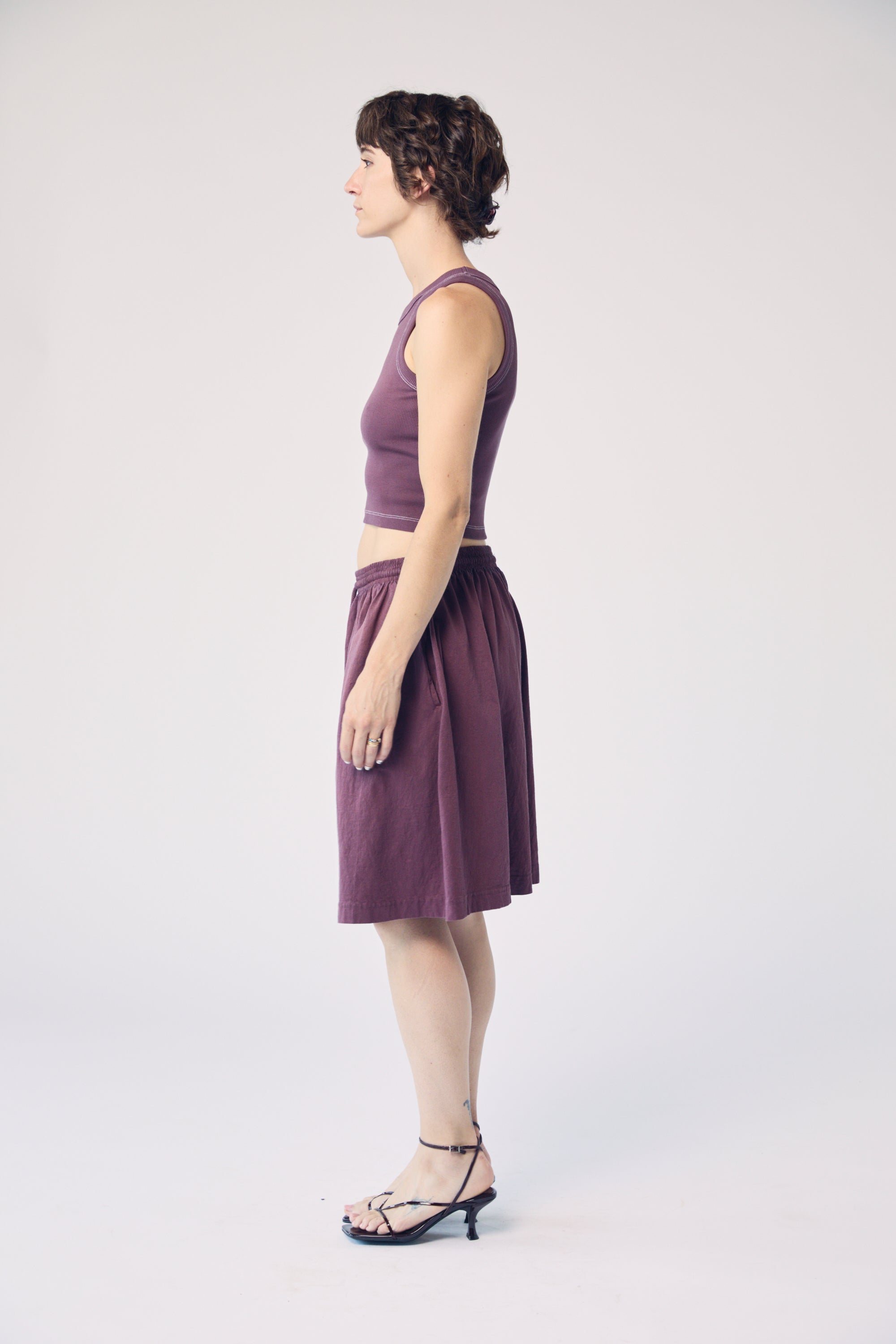 Garment-Dyed Tank - Aubergine