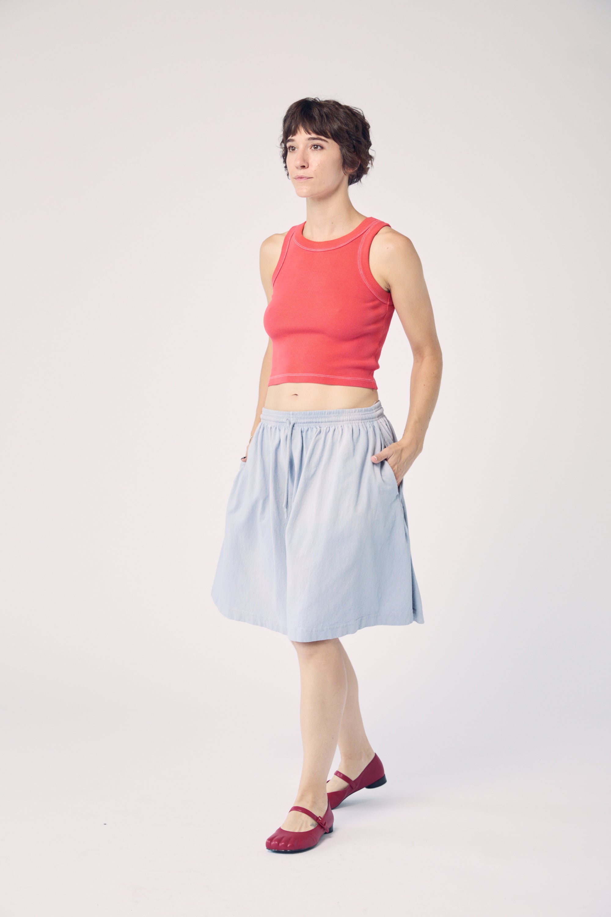Garment-Dyed Tank - Tomato