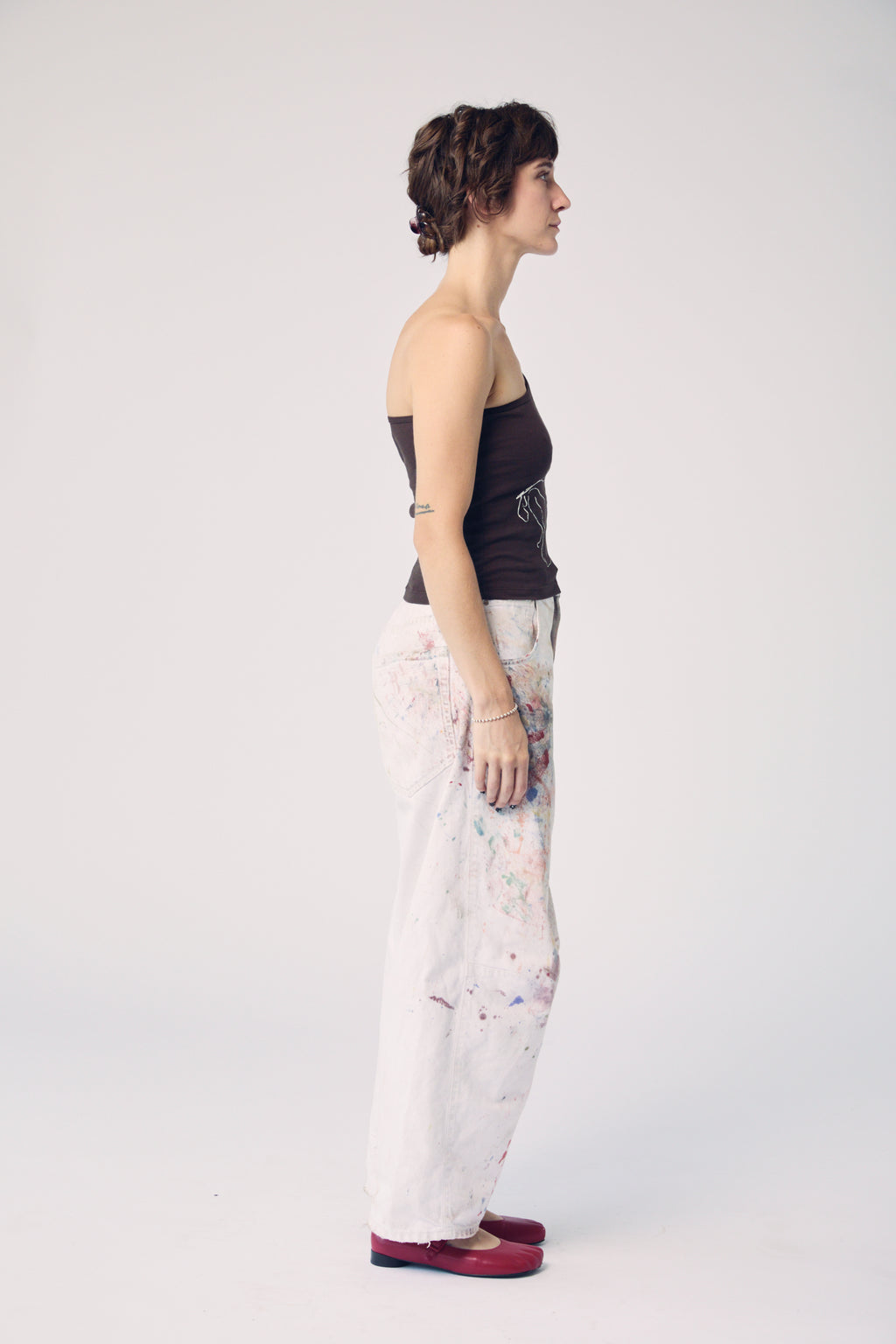 Figure Drawing One-Shoulder Tank