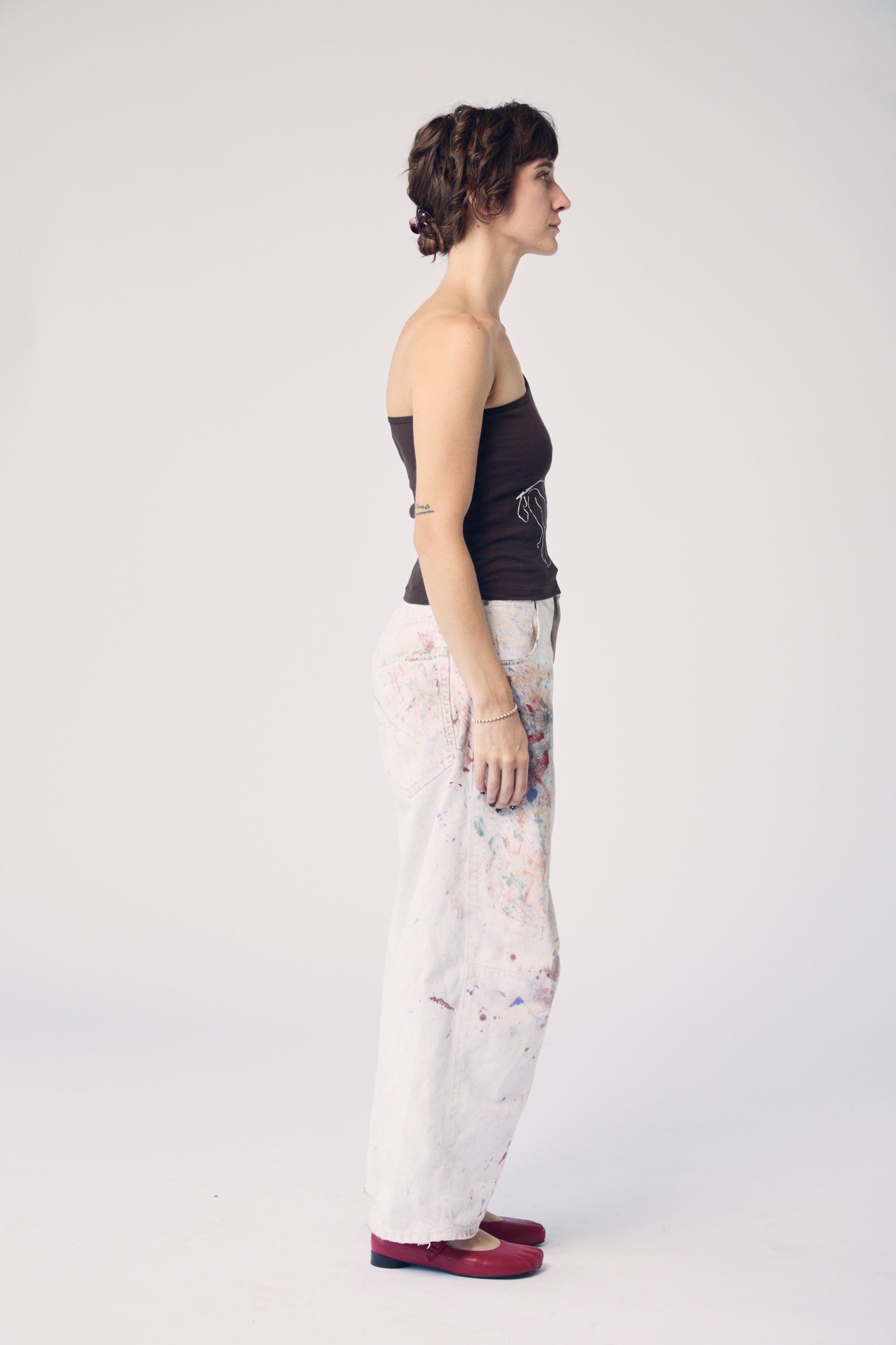 Figure Drawing One-Shoulder Tank
