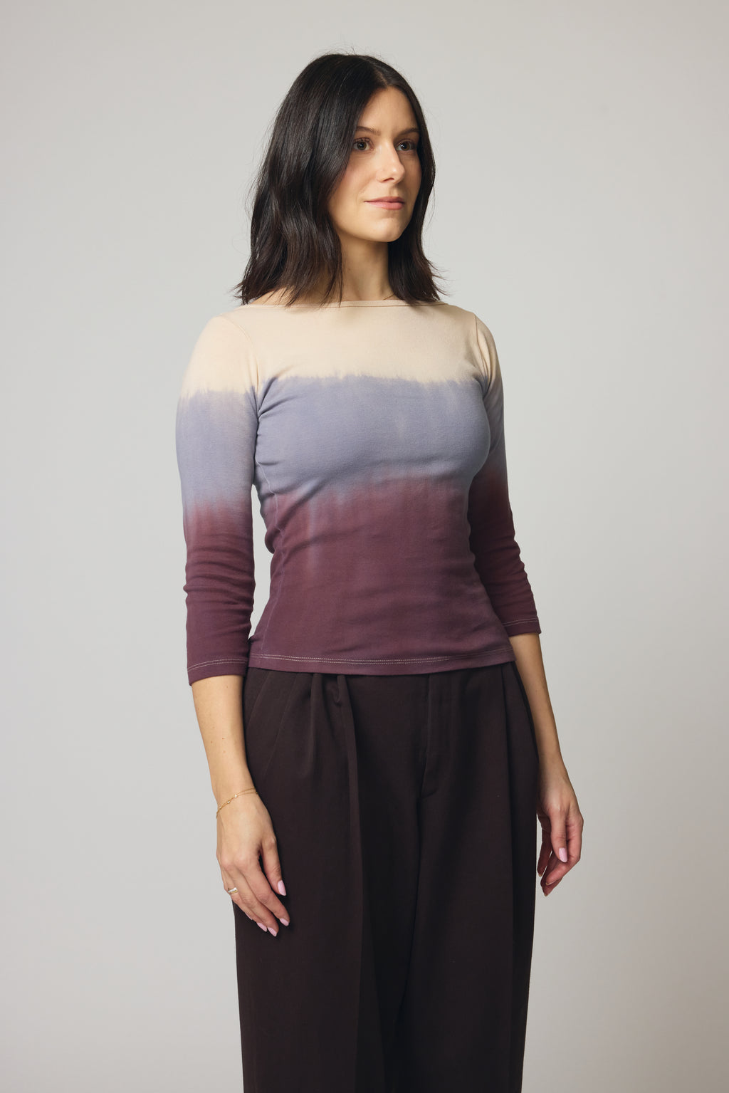 Dip-Dyed Boatneck - Cream