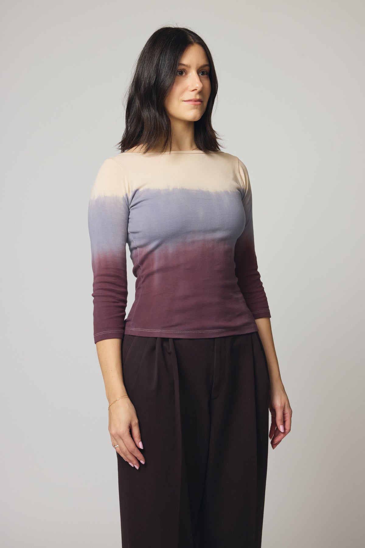 Dip-Dyed Boatneck - Cream