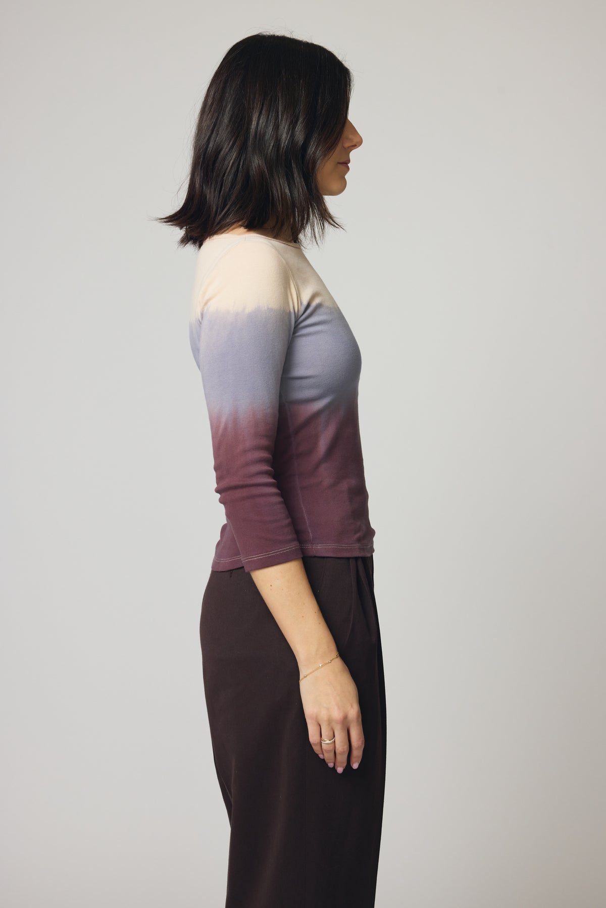 Dip-Dyed Boatneck - Cream