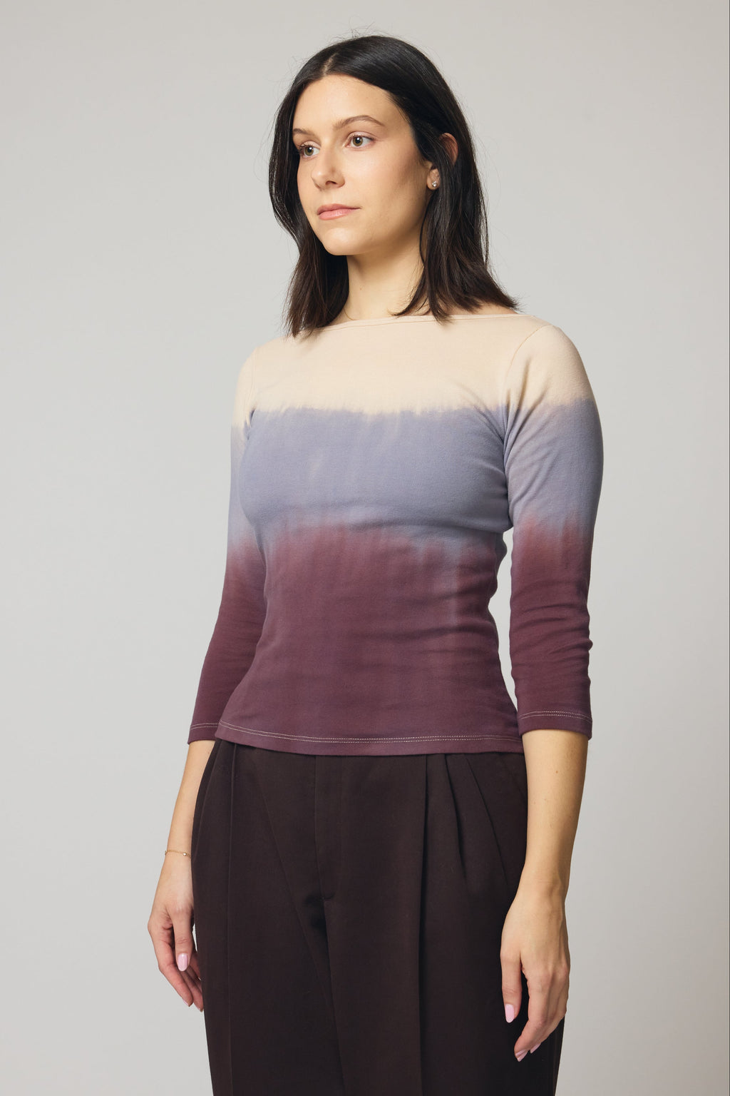 Dip-Dyed Boatneck - Cream