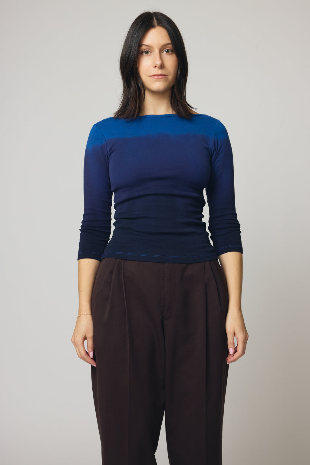 Dip-Dyed Boatneck - Cobalt
