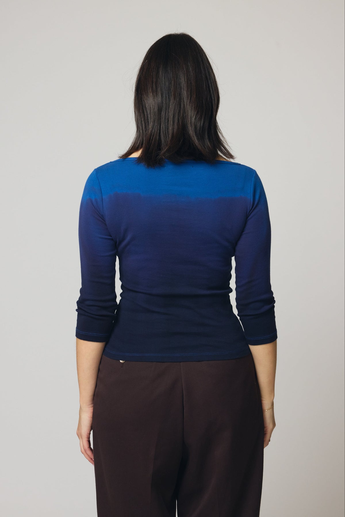 Dip-Dyed Boatneck - Cobalt