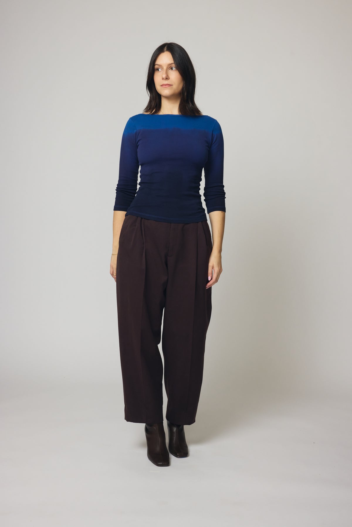Dip-Dyed Boatneck - Cobalt