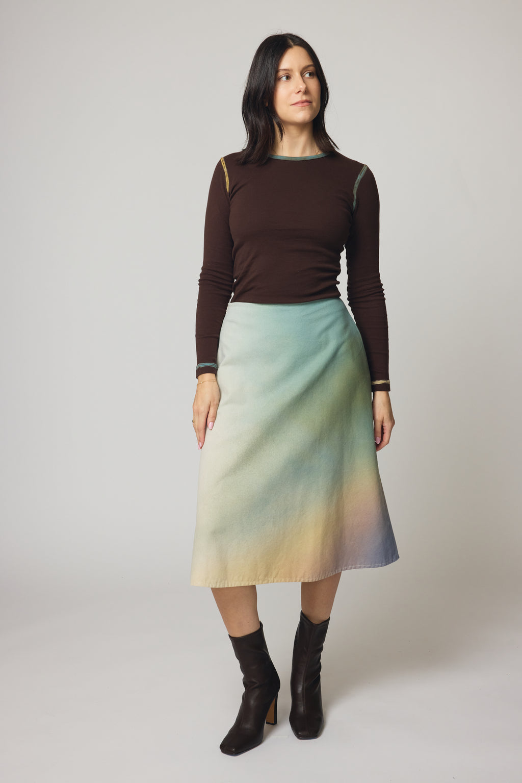 Ceres Gradient Canvas Skirt