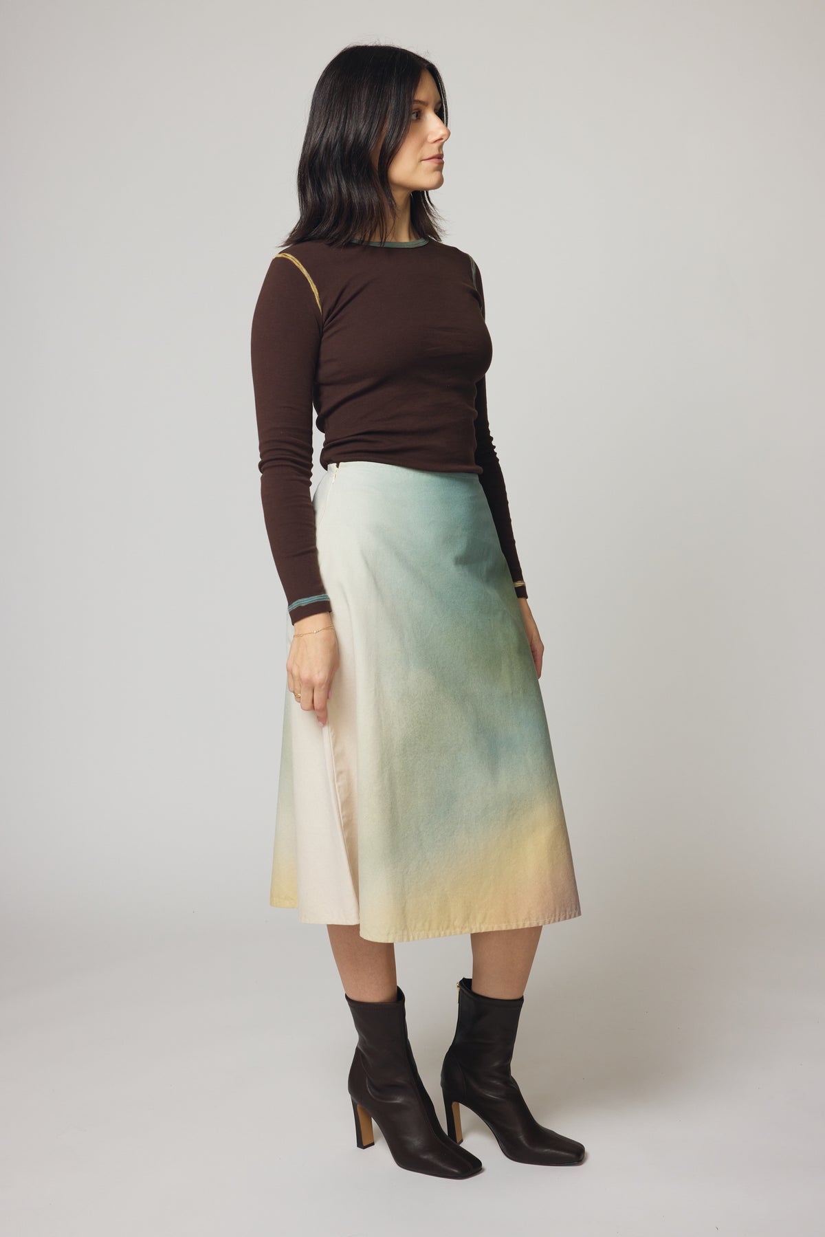 Ceres Gradient Canvas Skirt
