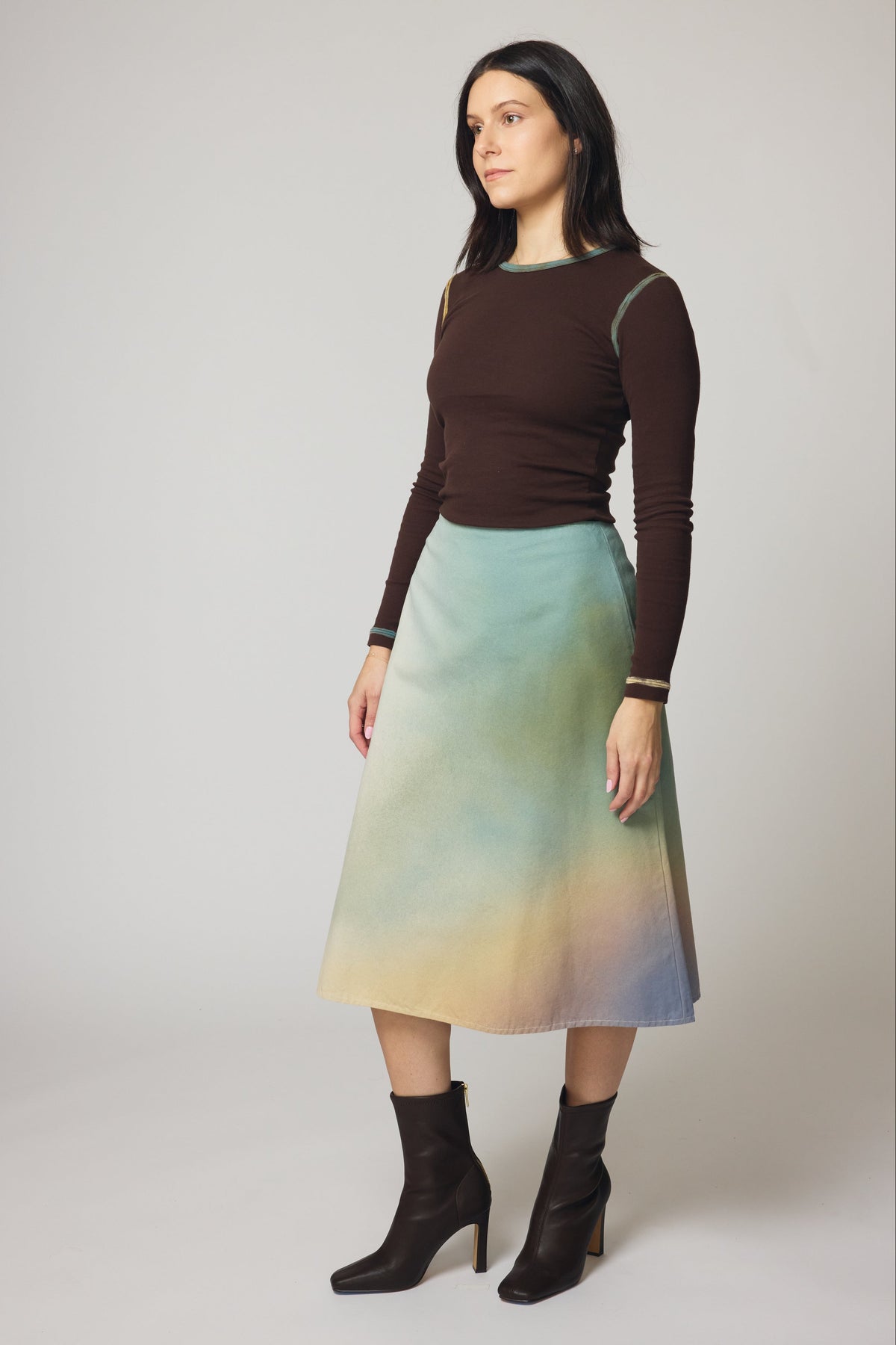 Ceres Gradient Canvas Skirt