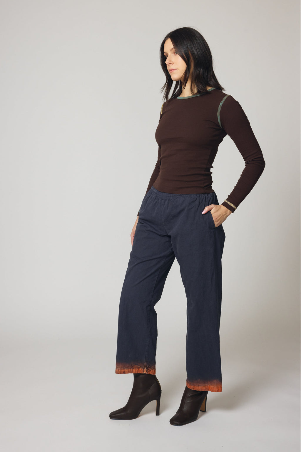 Cotton Poplin Pants - Camp Fire