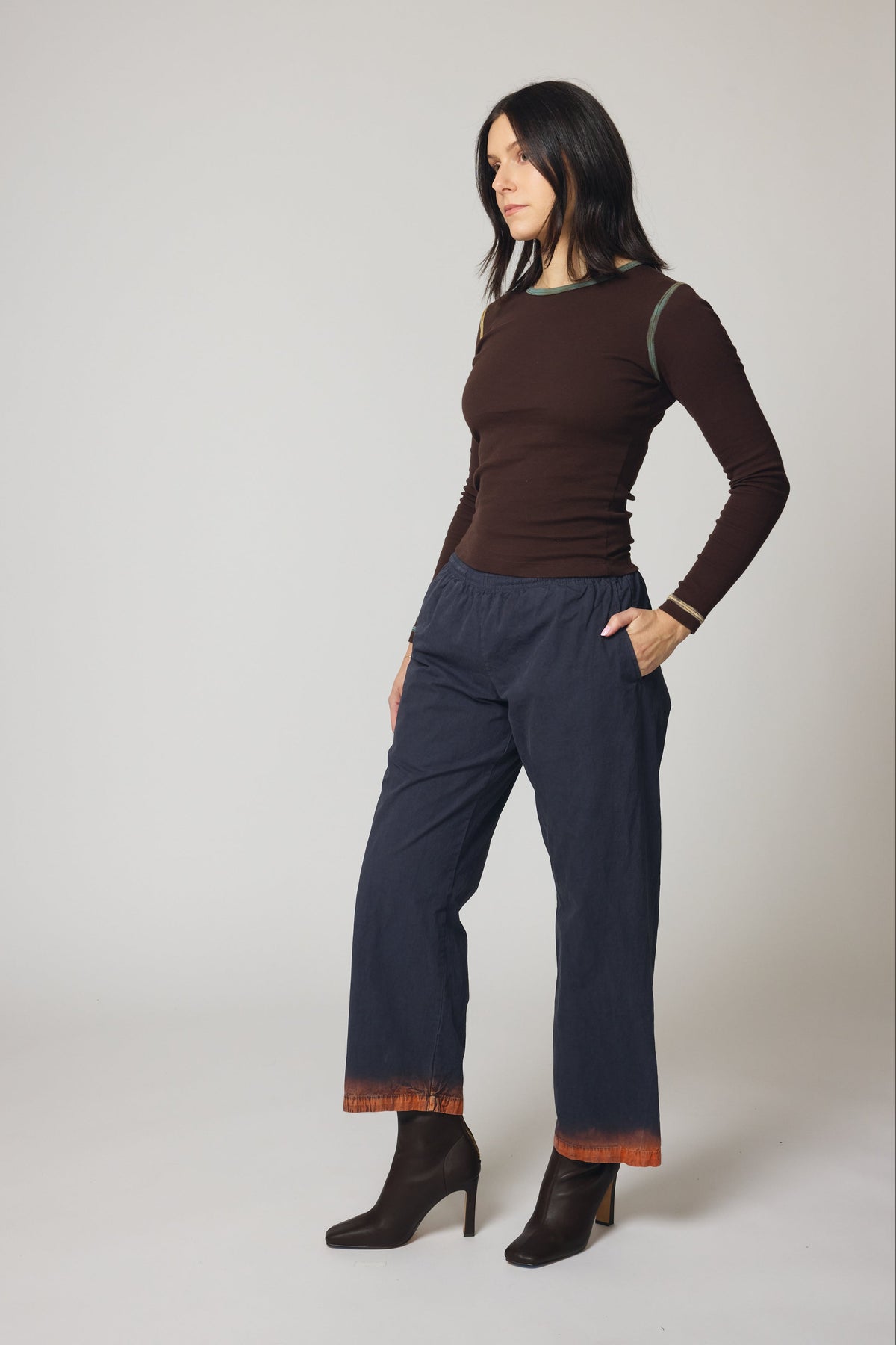 Cotton Poplin Pants - Camp Fire