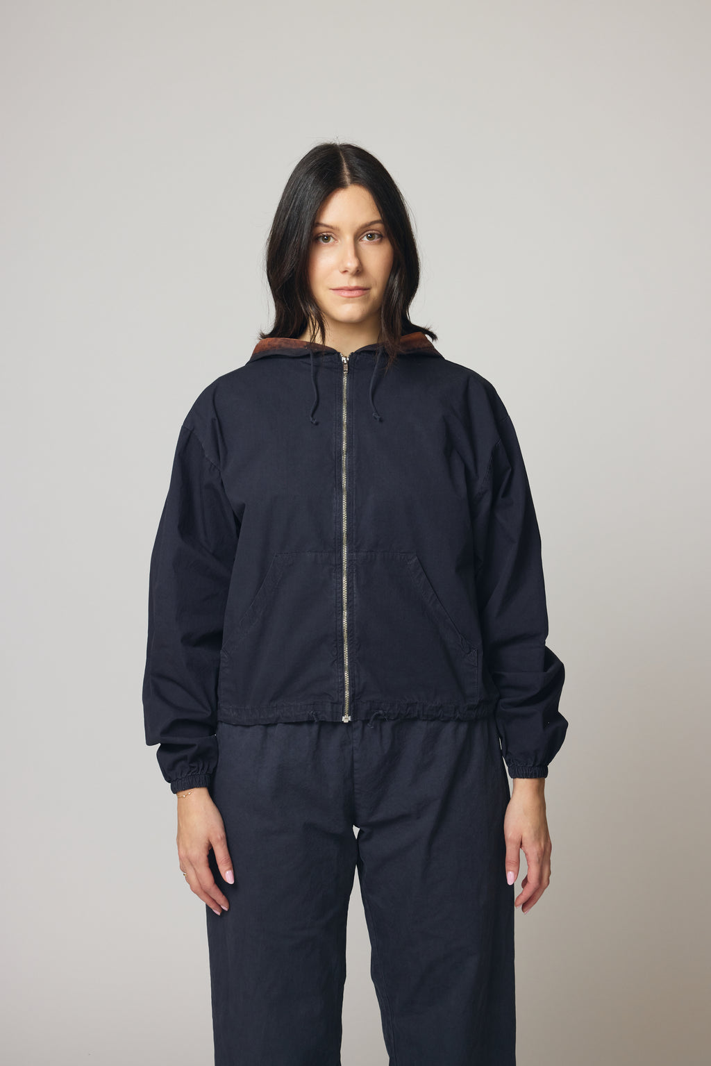 Cotton Poplin Zip-Up - Camp Fire