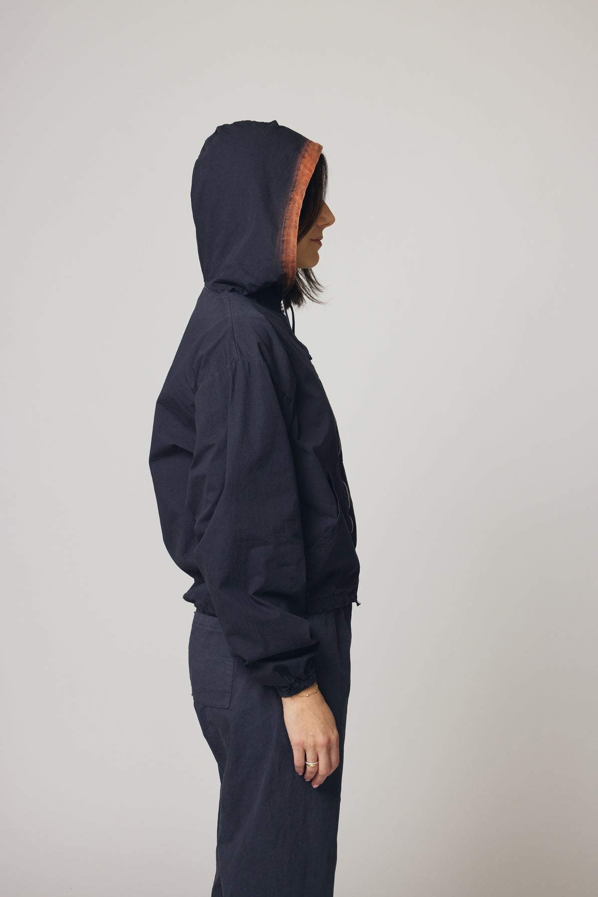 Cotton Poplin Zip-Up - Camp Fire