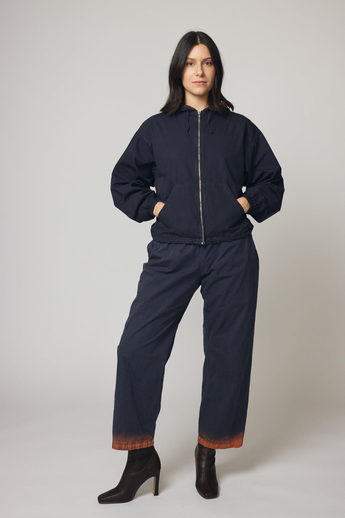 Cotton Poplin Zip-Up - Camp Fire