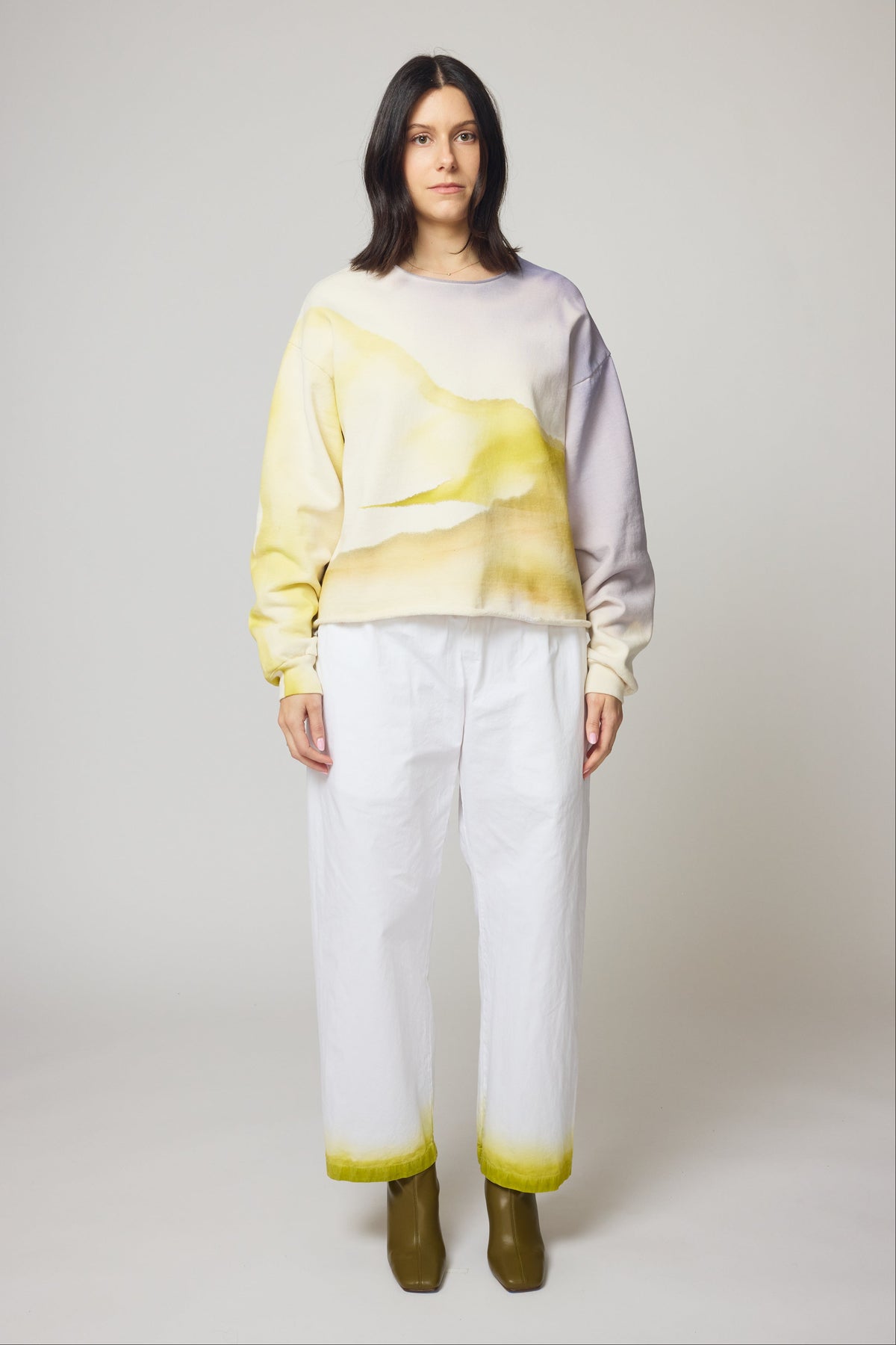 Cotton Poplin Pants - Fresh Cut Grass