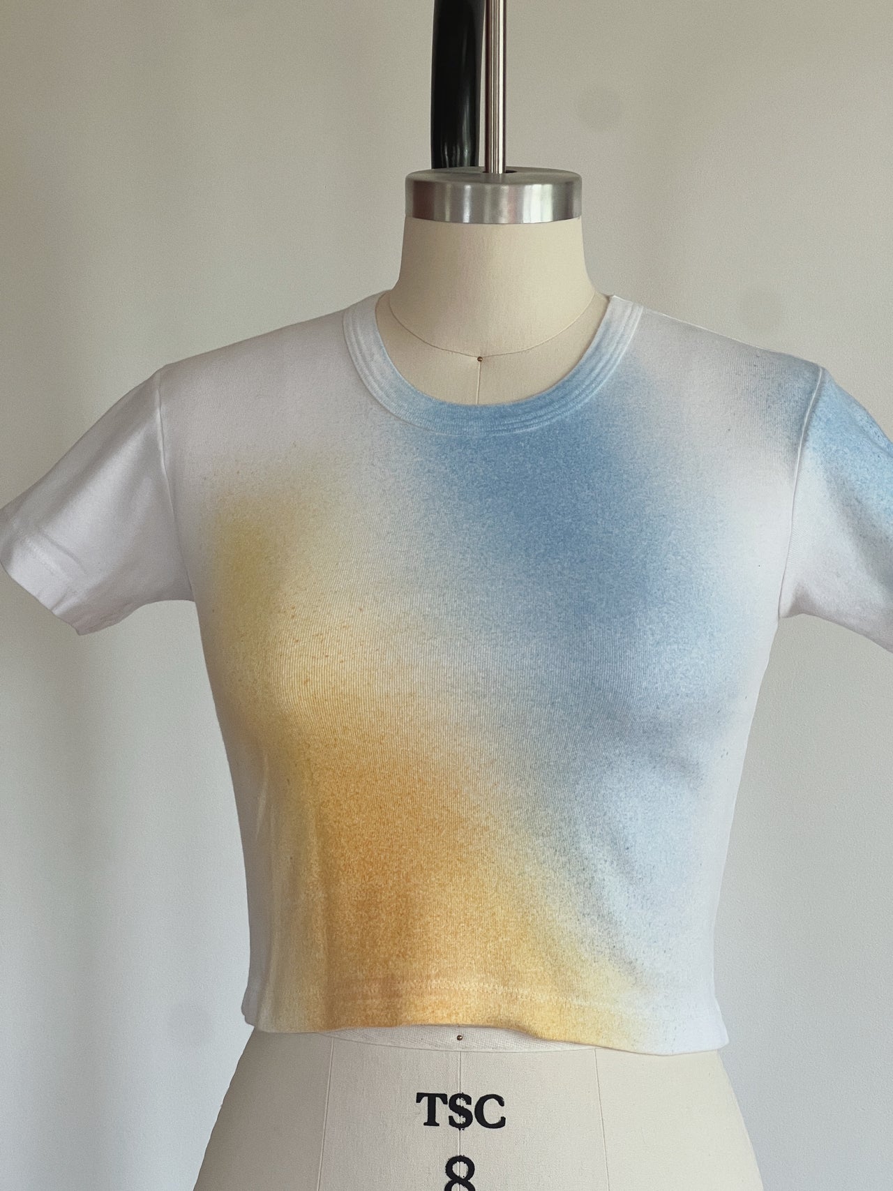 Solar Gradient Baby Tee Sample - Size Medium