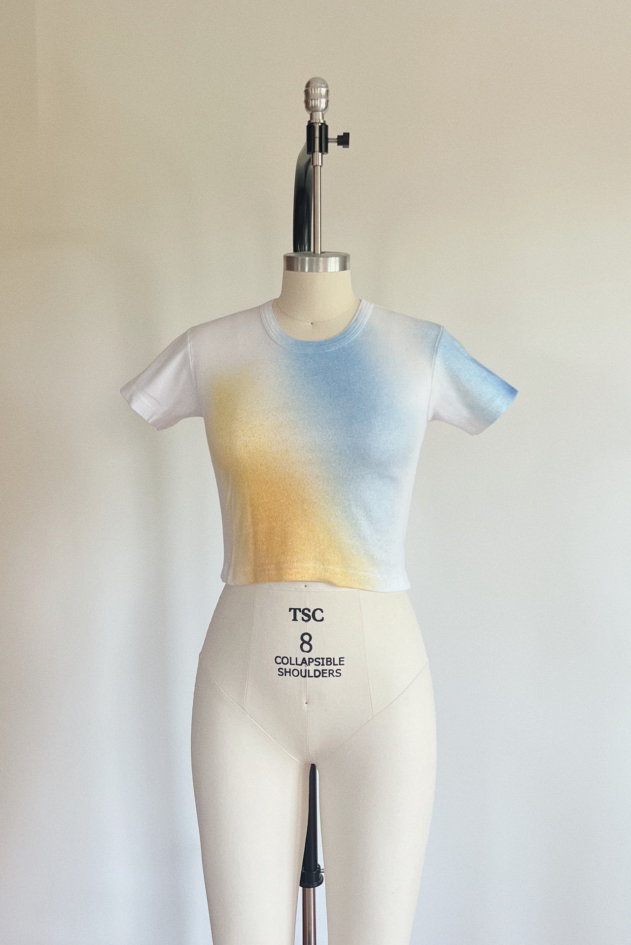 Solar Gradient Baby Tee Sample - Size Medium