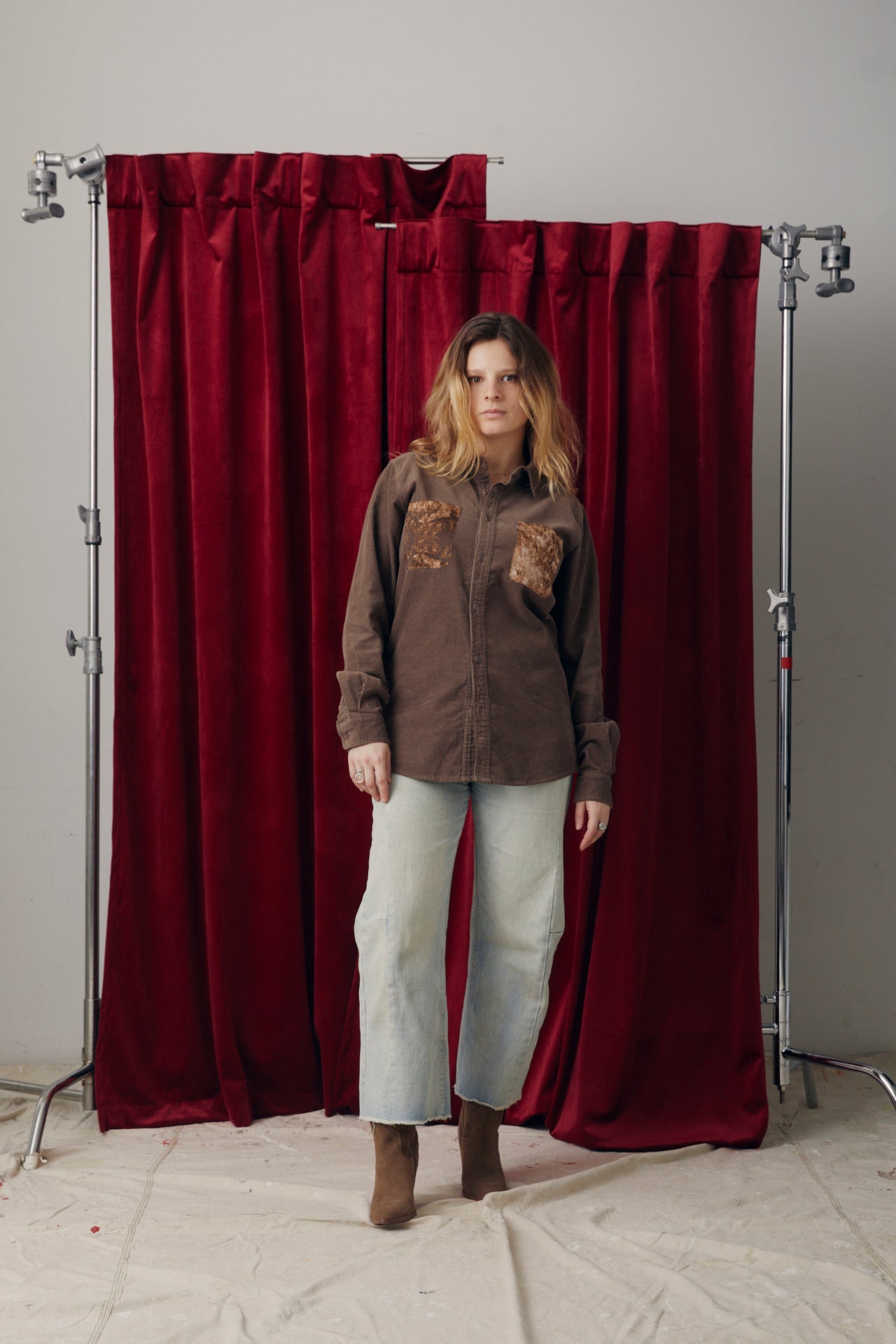 Brown Corduroy Button-Up