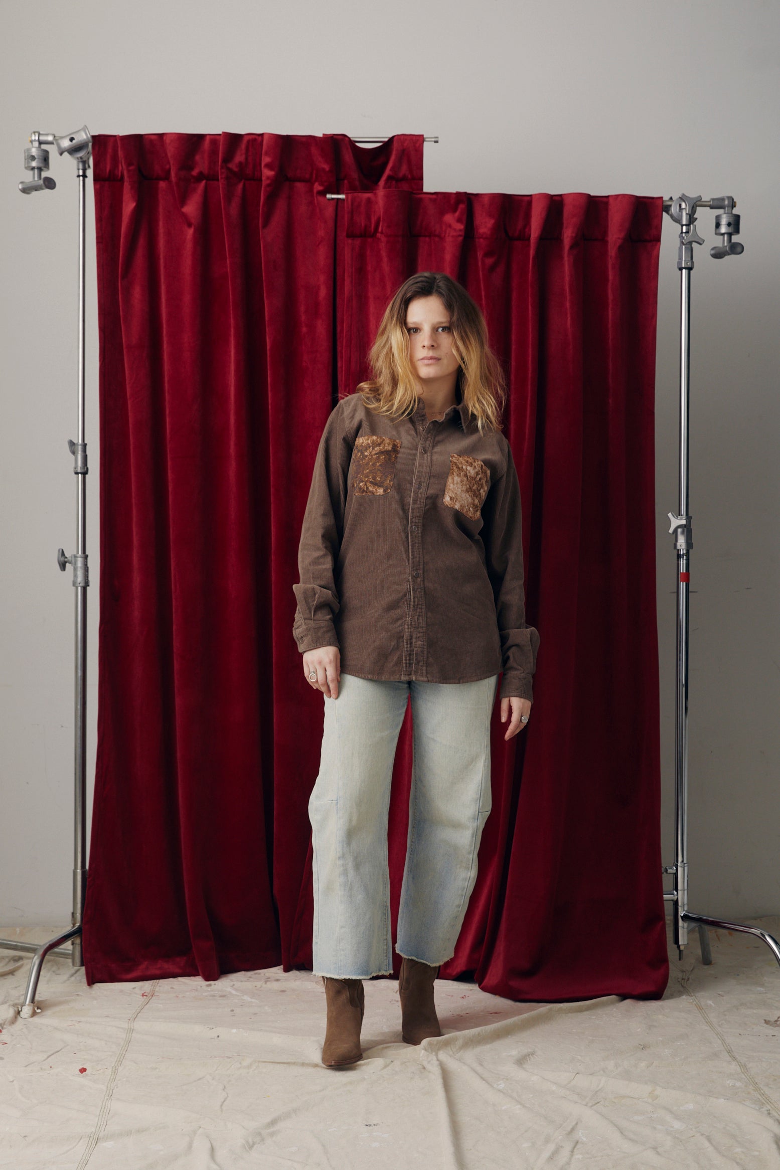 Brown Corduroy Button-Up