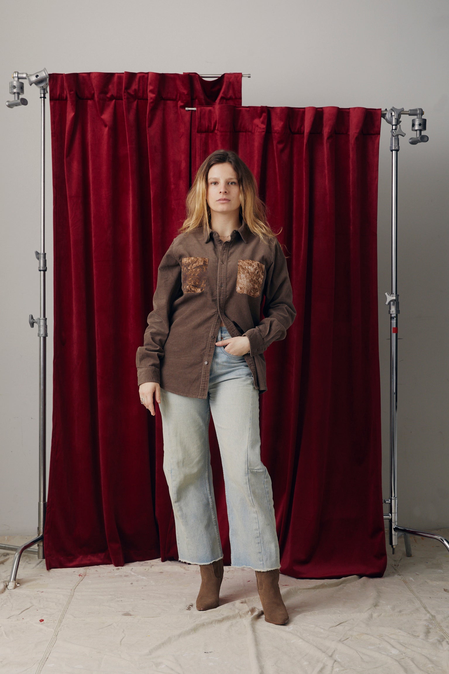 Brown Corduroy Button-Up