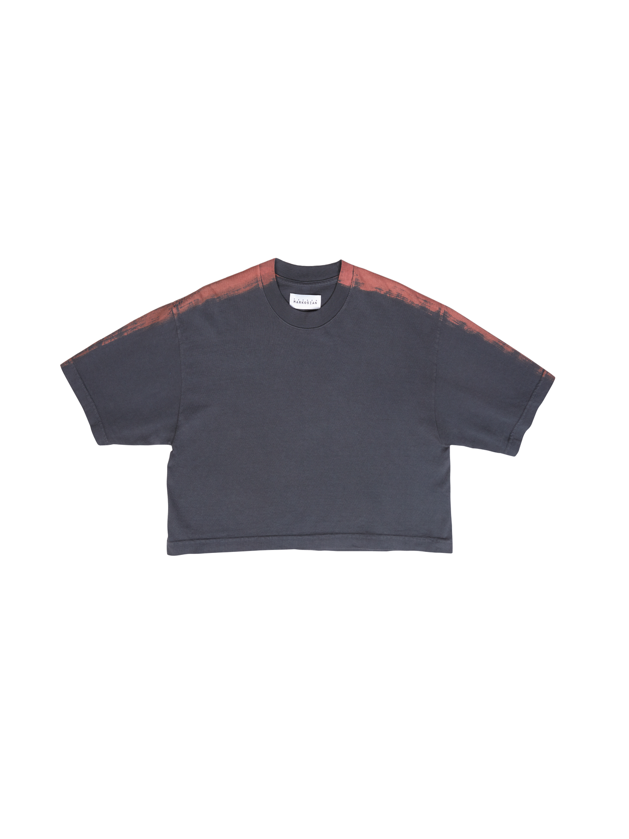 Brushstroke Tee - Iron and Rust