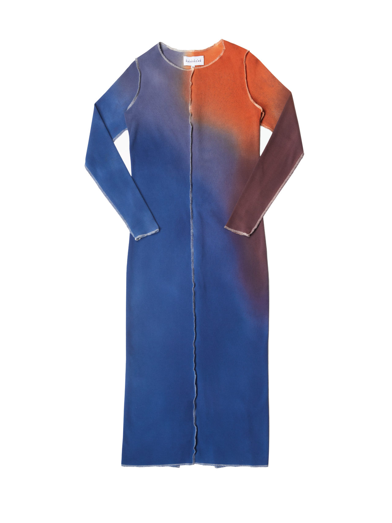 Pluto Gradient Meridian Dress