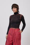 Limewash Turtleneck - Black Walnut