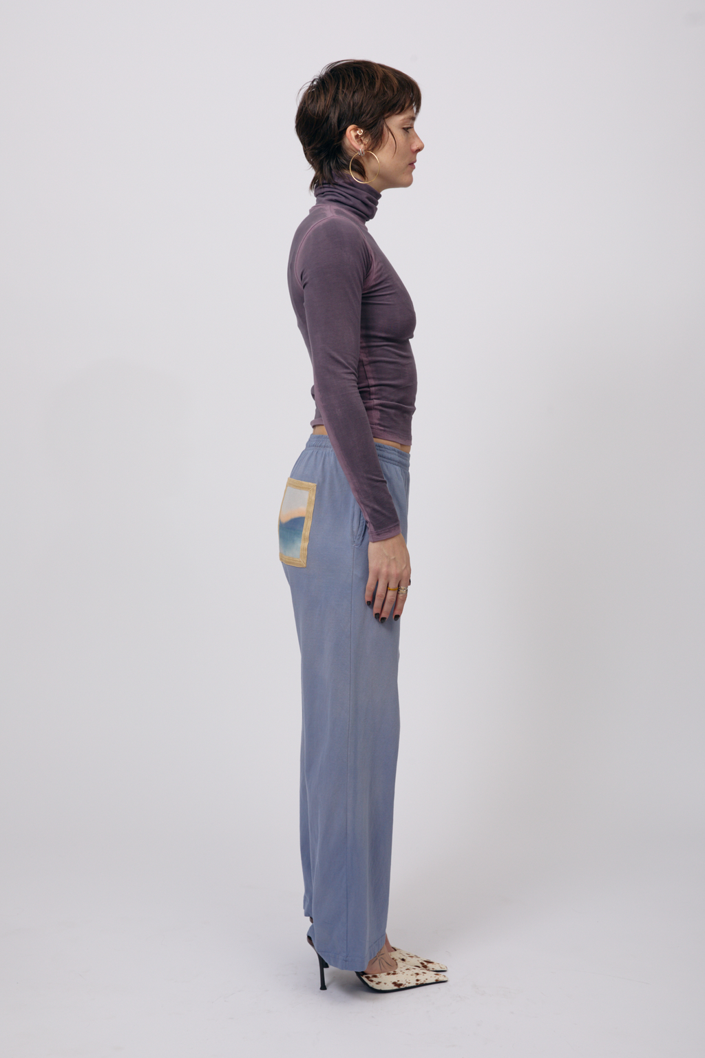 Limewash Turtleneck - Smoked Lavender