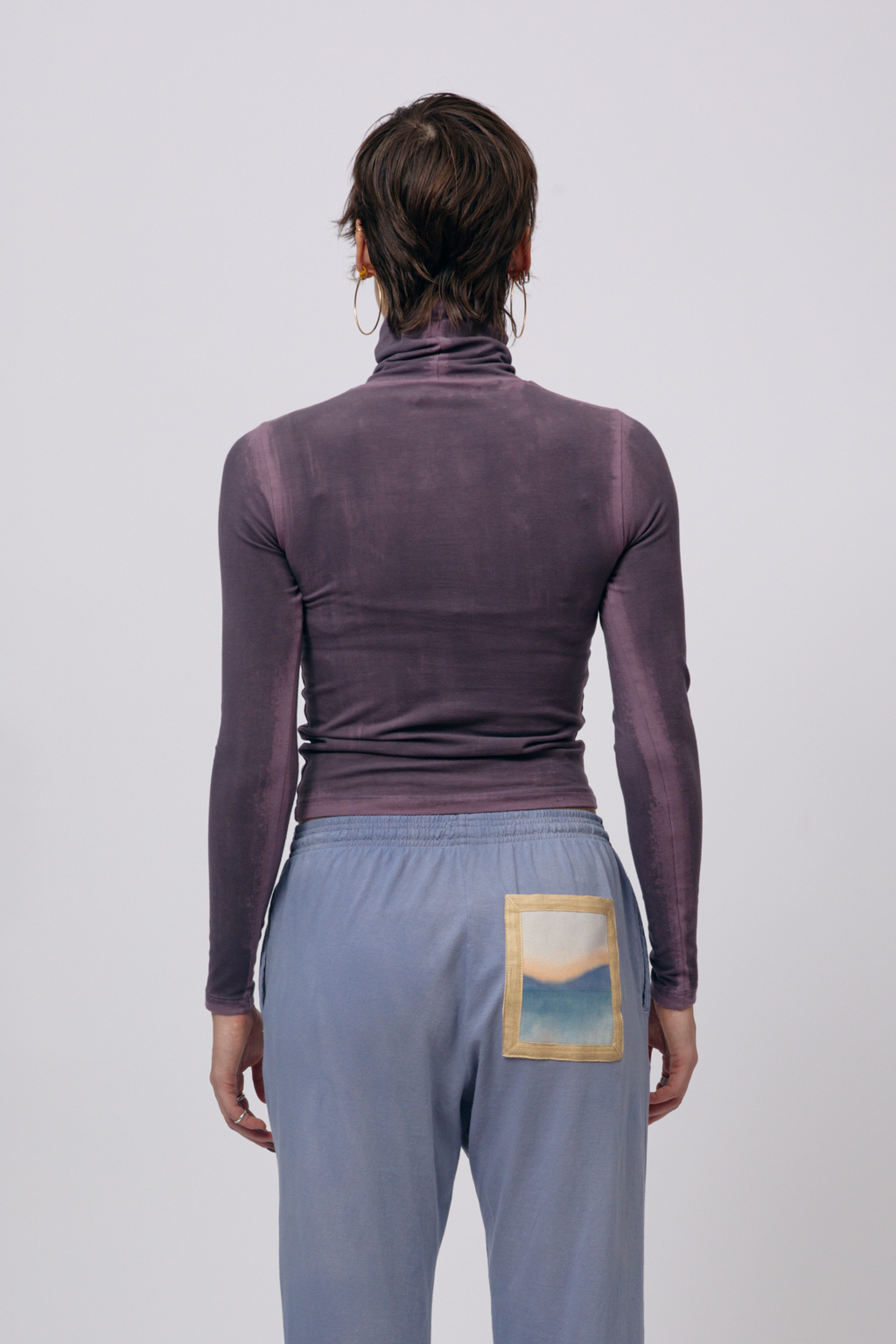 Limewash Turtleneck - Smoked Lavender
