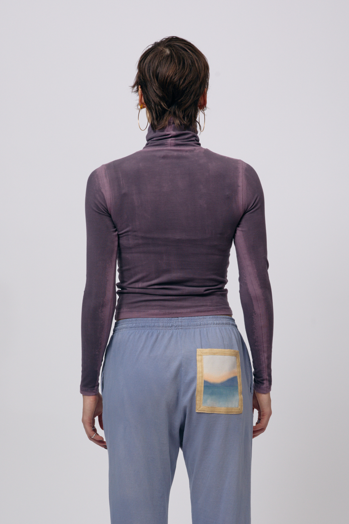 Limewash Turtleneck - Smoked Lavender