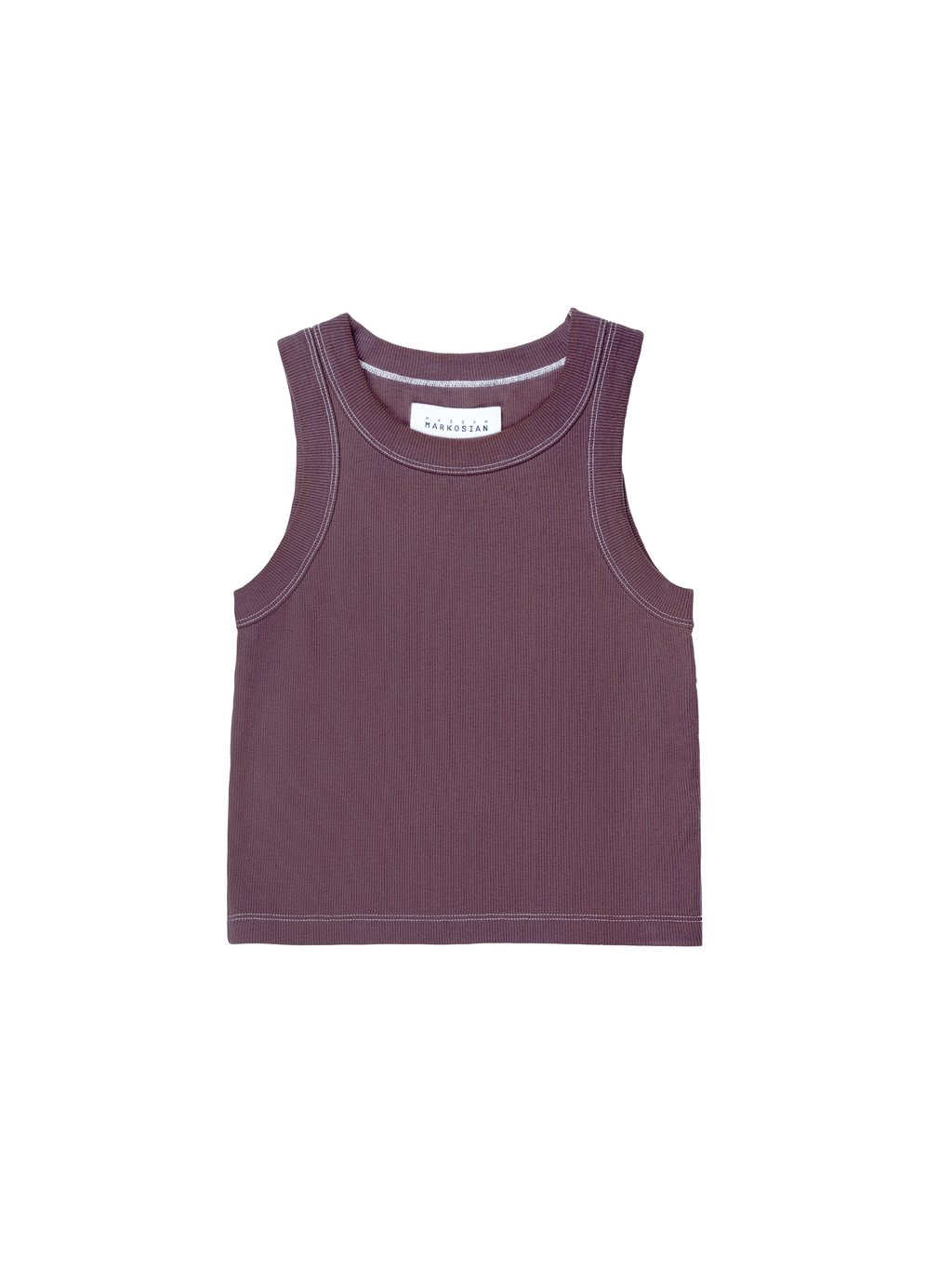 Garment-Dyed Tank - Aubergine