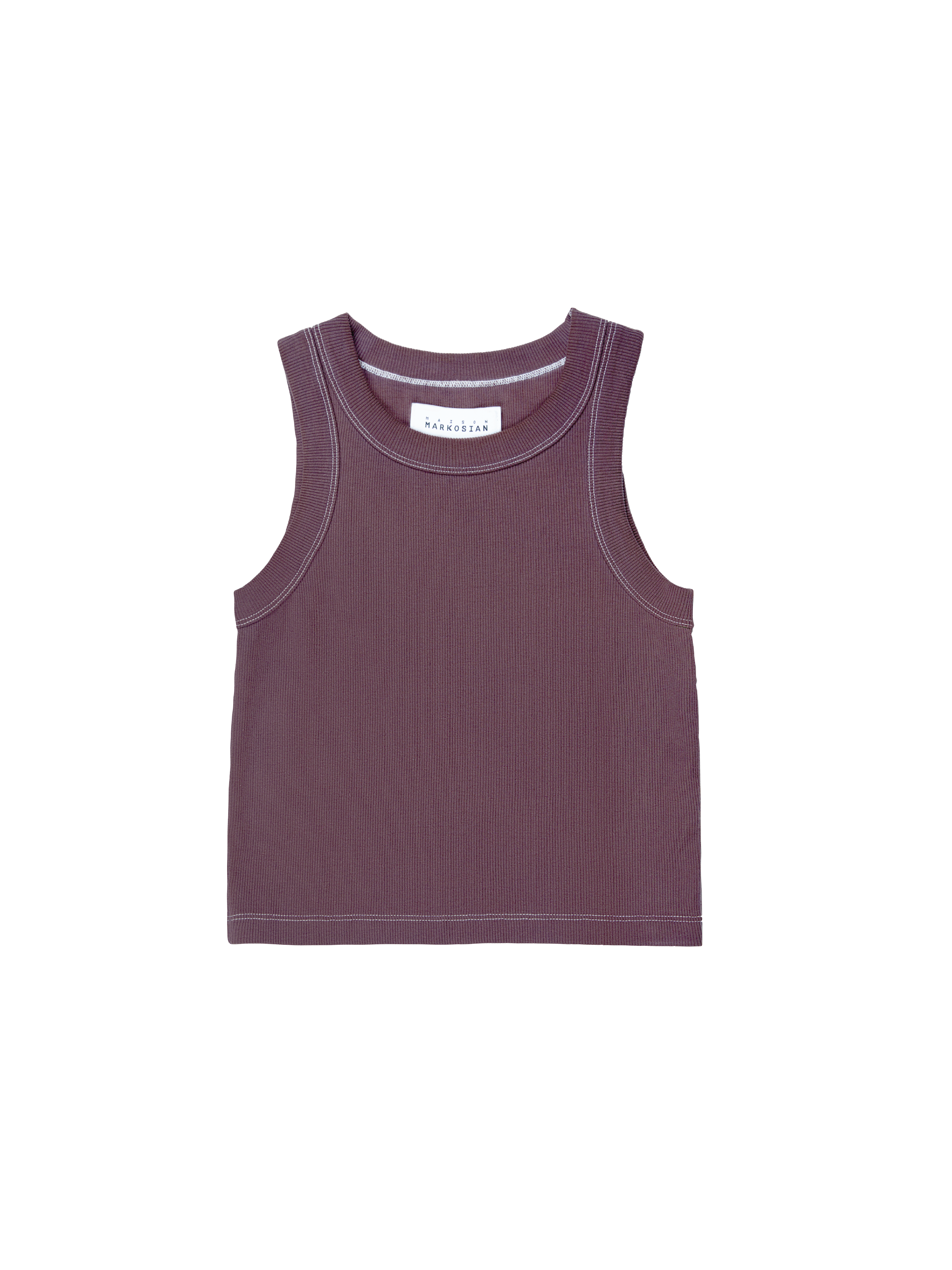 Garment-Dyed Tank - Aubergine