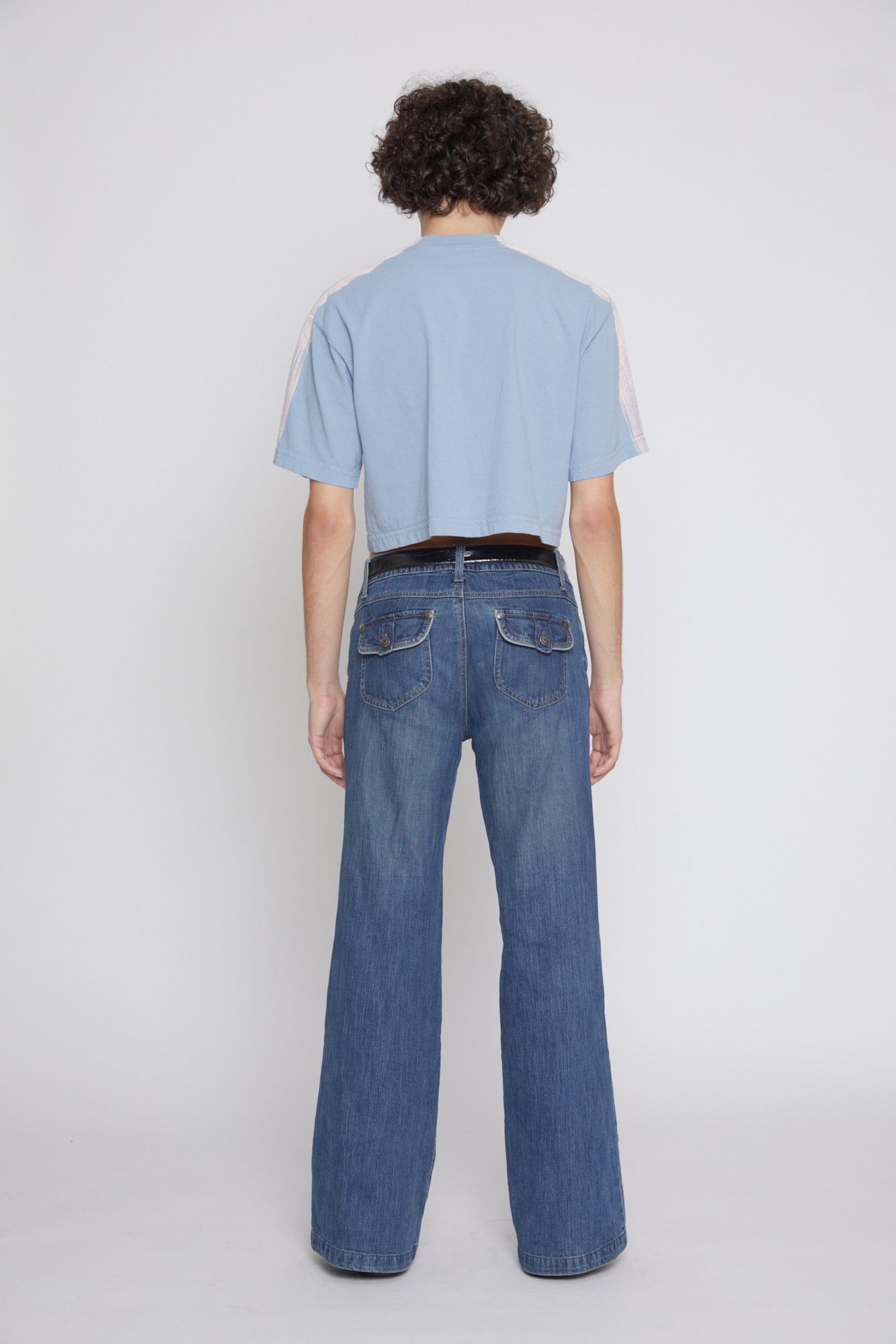 Brushstroke Tee - Cloudy Blue