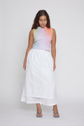 Optic White Panel Pants