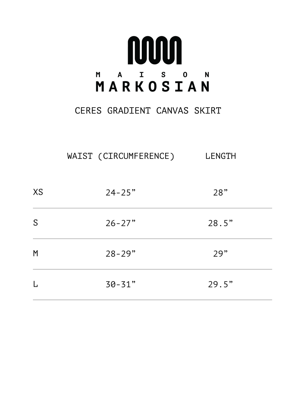 Ceres Gradient Canvas Skirt