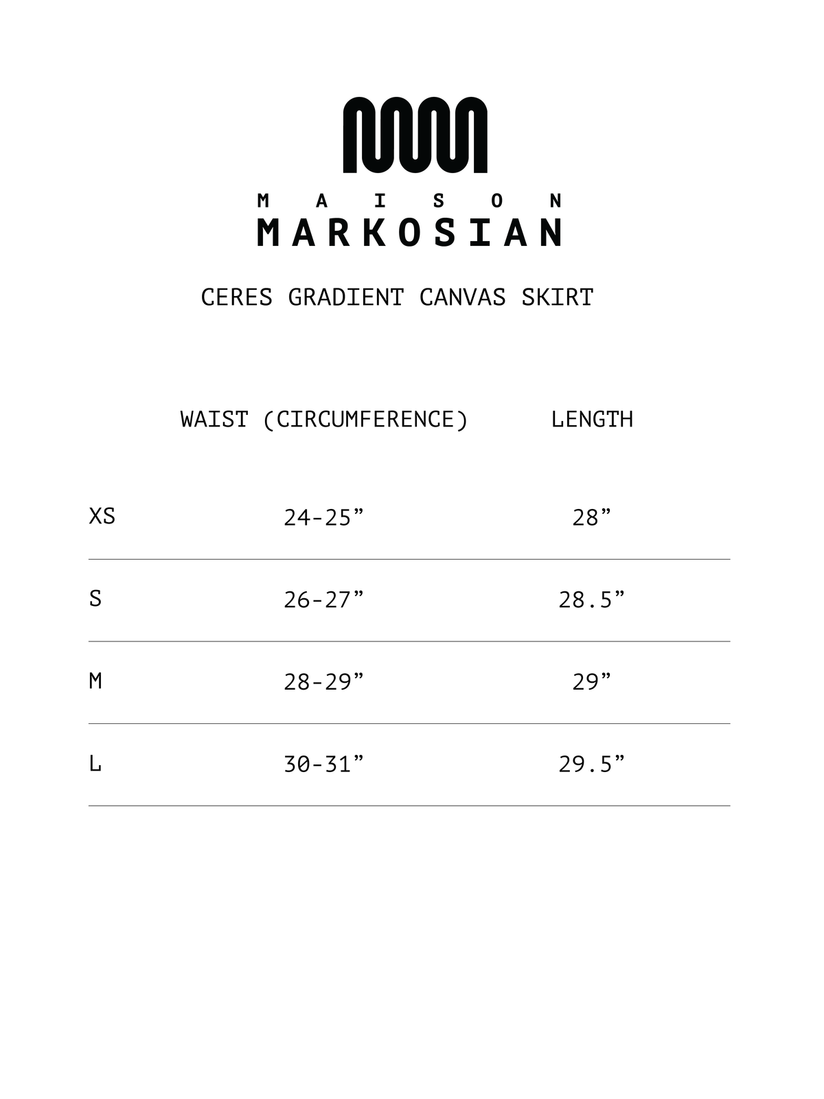Ceres Gradient Canvas Skirt